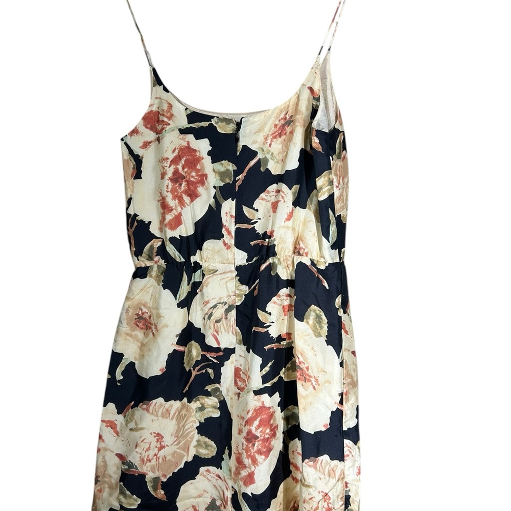 J Crew - Floral 100% silk Spaghetti Strap cocktail dress